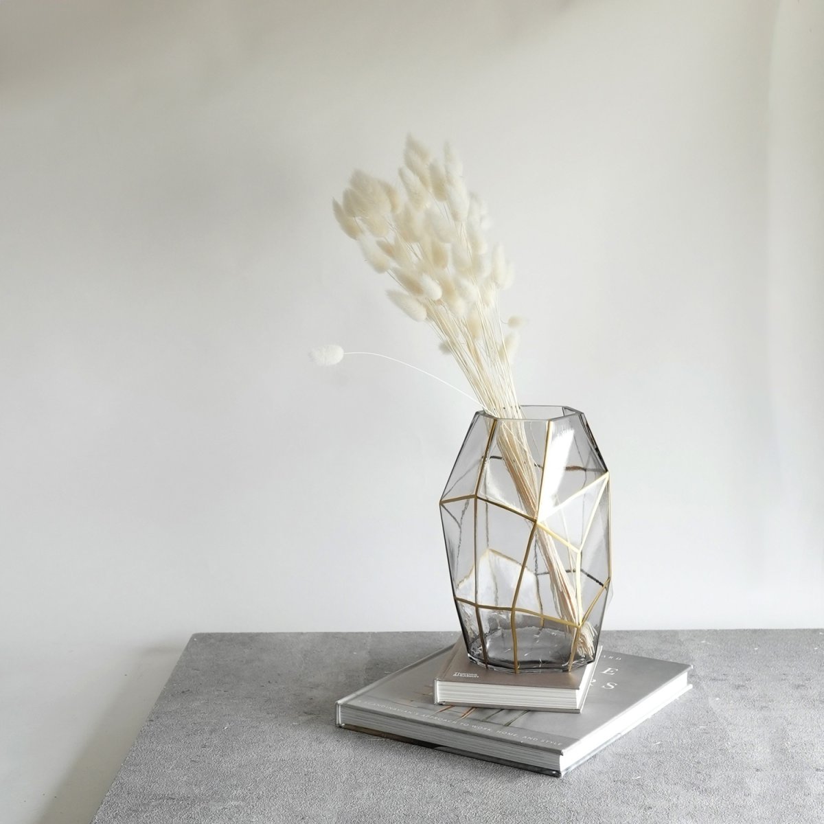 画像9: 【welms】Crystal Rock    クリスタルロック　グレー　クリア　H220mm　H150mm  ダイカット　ガラス　花瓶　ウェルムズ (9)