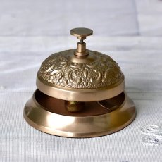 画像9: 【HM】クラシック　コールベル　真鍮　アンティーク風　φ10cm　H8cm 呼び鈴 (9)
