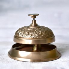 画像6: 【HM】クラシック　コールベル　真鍮　アンティーク風　φ10cm　H8cm 呼び鈴 (6)
