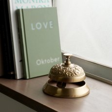 画像1: 【HM】クラシック　コールベル　真鍮　アンティーク風　φ10cm　H8cm 呼び鈴 (1)