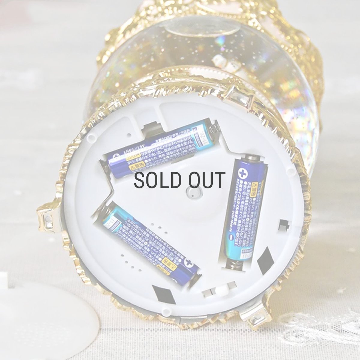 画像7: 【 HM 】リキッドLED　スノードーム　カルーセル　ゴールド　H21cm　メリーゴーランド (7)