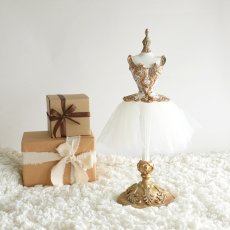 画像1: 【HM】バレリーナトルソー　37cm　クラシカルオブジェ ゴールド　インテリア (1)
