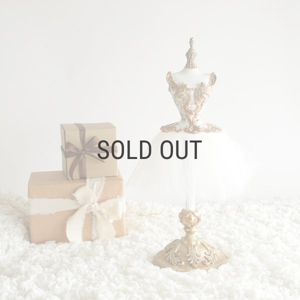 HM】バレリーナトルソー 37cm クラシカルオブジェ ゴールド インテリア