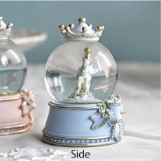 画像8: 【 HM 】リボンカルーセル　ミニスノードーム　 回転木馬　メリーゴーランド　H11cm　（ピンク・ブルー） (8)