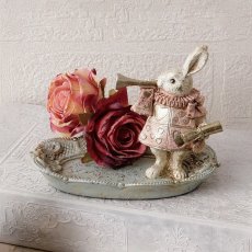 画像5: 【HM】ミニ バロックラビットトレー 　不思議の国のアリス　アンテーク調　9cm x 4.5cm (5)