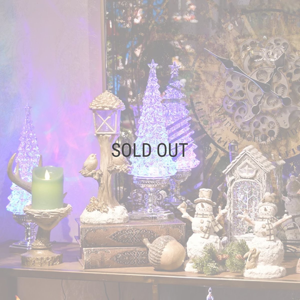 画像5: 【HM】バードLEDランプポストオブジェ　LEDライト　ランプオブジェ　小鳥　松ぼっくり　電池式　H31cm (5)