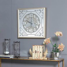画像1: 【HM】エレガンス　ウォールクロック　スクエア 　Elegance Wall Clock  60cmx60cm (1)
