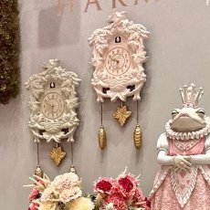 画像5: 【HM】ソリッドハト時計　ホワイト　W38.5cmxH57cm　鳩時計　インテリア (5)