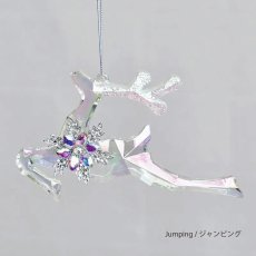 画像5: 【HM】アクリルジュエルディア　オーナメント　スタンディング/14cm　ジャンピング/8cm　クリスマス　トナカイ　 (5)