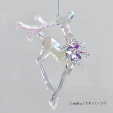 画像4: 【HM】アクリルジュエルディア　オーナメント　スタンディング/14cm　ジャンピング/8cm　クリスマス　トナカイ　 (4)