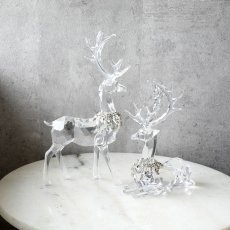 画像1: 【HM】アクリルトナカイ　ジュエルネックレス　スタンディング / H27cm　シッティング / H20cm (1)