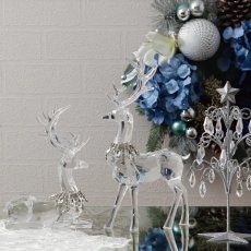 画像9: 【HM】アクリルトナカイ　ジュエルネックレス　スタンディング / H27cm　シッティング / H20cm (9)