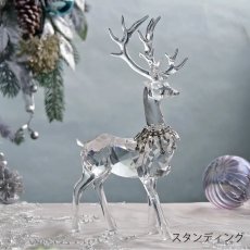 画像5: 【HM】アクリルトナカイ　ジュエルネックレス　スタンディング / H27cm　シッティング / H20cm (5)