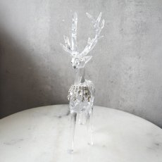 画像4: 【HM】アクリルトナカイ　ジュエルネックレス　スタンディング / H27cm　シッティング / H20cm (4)