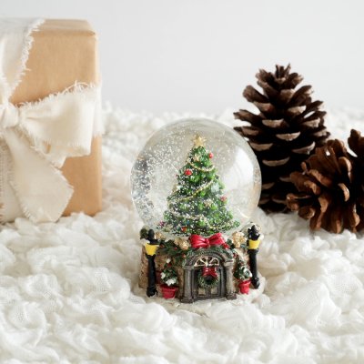 画像1: 【HM】パステルティーカップベア スノードーム H11cm シンプルでおしゃれ