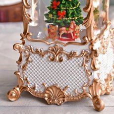 画像5: 【 HM 】リキッドLED　スノードーム　ホワイトランタンツリー　オルゴール　８曲　電池・USB　H28cm (5)