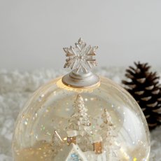 画像6: 【 HM 】リキッドLED スノードーム ホワイトタウン H19cm 雪降る街 (6)