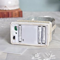 画像7: 【 HM 】リキッドLED　スノードーム　ホワイトビレッジ　８曲　電池・UDB　H24.5cm (7)