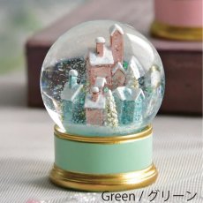 画像6: 【 HM 】パステルビレッジ ミニスノードーム H6cm ピンク グリーン ホワイト (6)