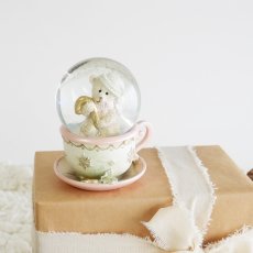 画像2: 【HM】パステルティーカップベア　スノードーム　H11cm シンプルでおしゃれ (2)