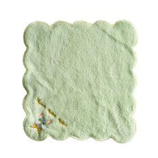 画像7: 【HYRD】ネコの日　タオルハンカチ　ねこ刺繍　ライトピンク　ライトミント　20x20cm (7)