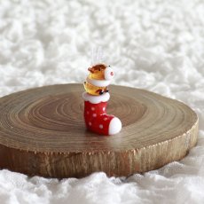 画像3: 【The Joy Luck Club】トナカイ＆ソックス　ガラス製　オブジェ　クリスマス　ミニチュア (3)