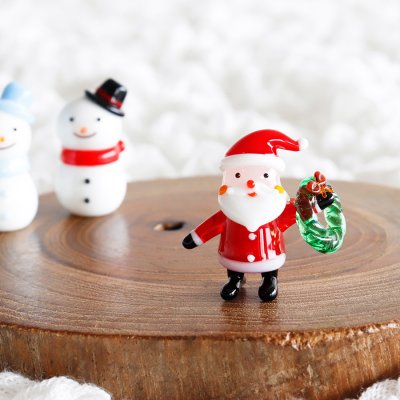 画像3: 【The Joy Luck Club】木登りサンタ　クリスマスツリー　サンタクロース　ガラス製　オブジェ　クリスマス　ミニチュア