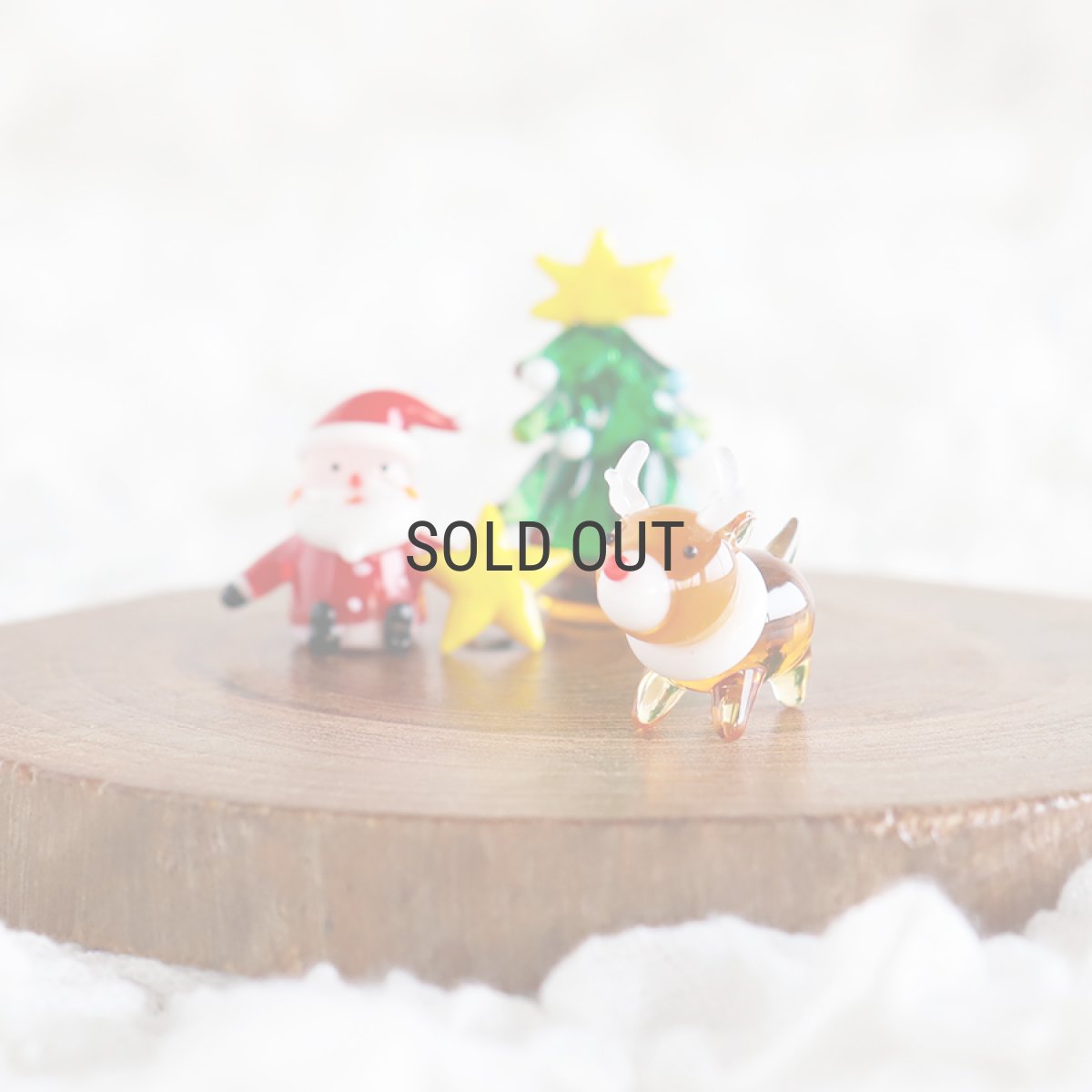 画像1: 【The Joy Luck Club】トナカイ　20mm  ガラス製　オブジェ　クリスマス　ミニチュア (1)