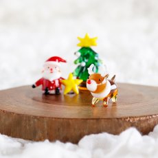 画像1: 【The Joy Luck Club】トナカイ　20mm  ガラス製　オブジェ　クリスマス　ミニチュア (1)