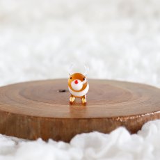 画像2: 【The Joy Luck Club】トナカイ　20mm  ガラス製　オブジェ　クリスマス　ミニチュア (2)