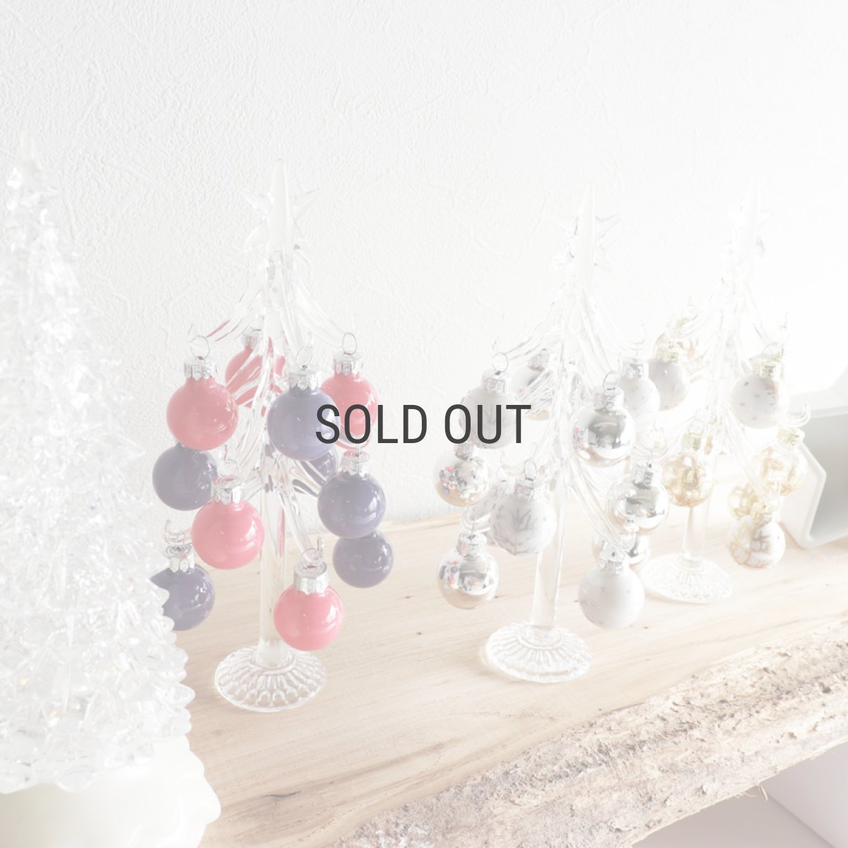 画像6: 【The Joy Luck Club】グラスオーナメントツリー M 20cm パープル＆ピンク　クリスマスツリー　ガラス　ボール　　 (6)