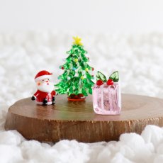 画像4: 【The Joy Luck Club】クリスマスプレゼント　ピンク　20mm プレゼント　ギフト　ガラス製　オブジェ　クリスマス　ミニチュア (4)