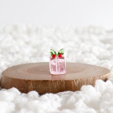 画像5: 【The Joy Luck Club】クリスマスプレゼント　ピンク　20mm プレゼント　ギフト　ガラス製　オブジェ　クリスマス　ミニチュア (5)