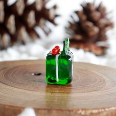 画像3: 【The Joy Luck Club】クリスマスプレゼント　グリーン　20mm  プレゼント　ギフト　ガラス製　オブジェ　クリスマス　ミニチュア (3)