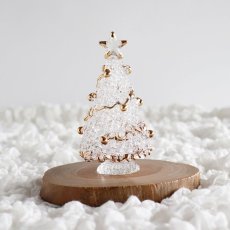 画像2: 【The Joy Luck Club】スパンツリー　クリスマスツリー  H10cm　ゴールド　ガラス製　オブジェ　クリスマス　ミニチュア  (2)