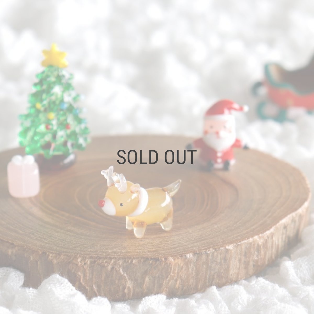 画像2: 【The Joy Luck Club】トナカイ　ガラス製　オブジェ　クリスマス　ミニチュア (2)