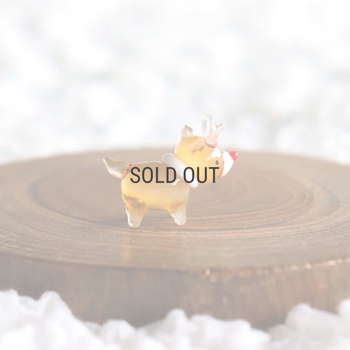 画像6: 【The Joy Luck Club】トナカイ　ガラス製　オブジェ　クリスマス　ミニチュア (6)