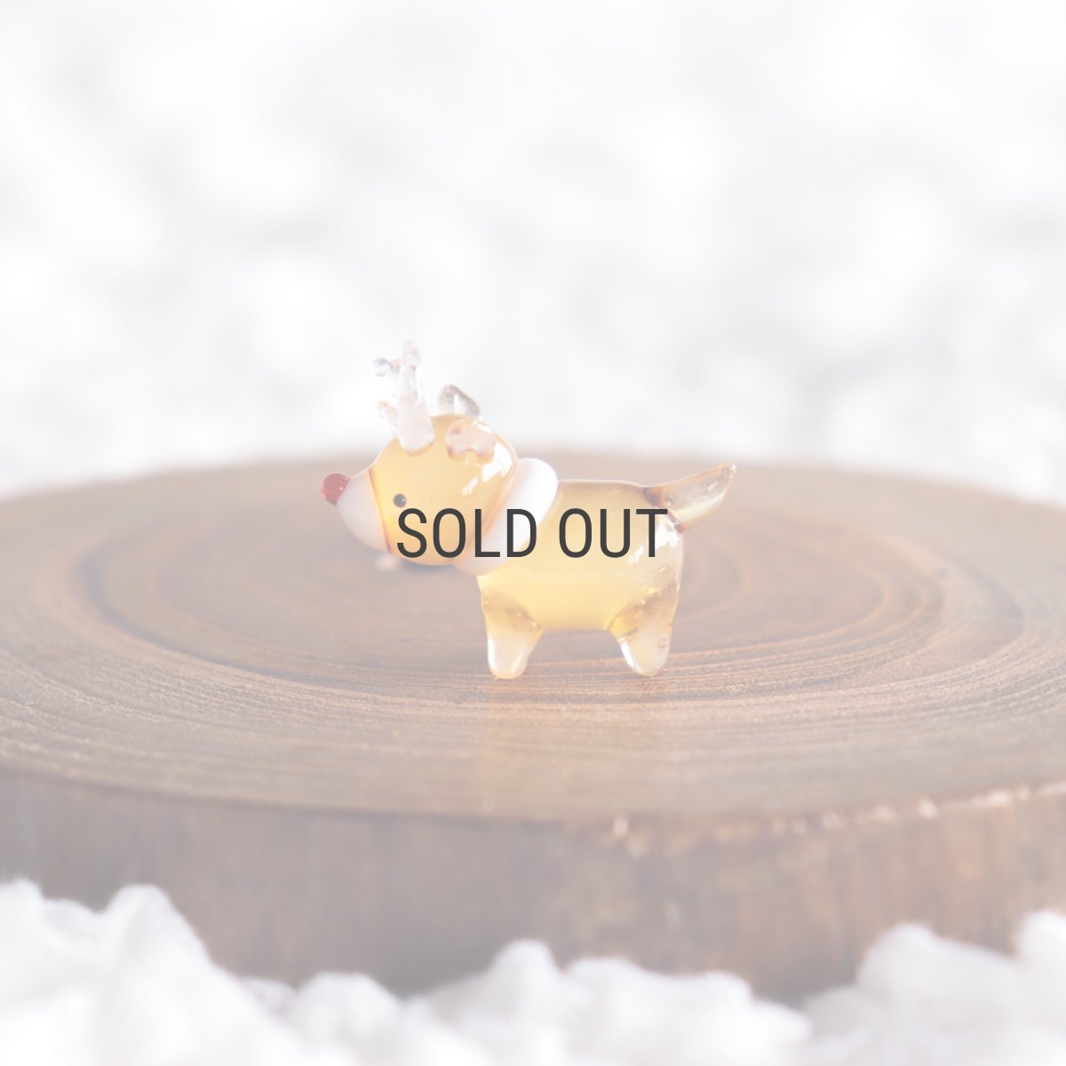 画像5: 【The Joy Luck Club】トナカイ　ガラス製　オブジェ　クリスマス　ミニチュア (5)