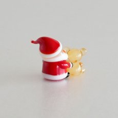 画像3: 【The Joy Luck Club】サンタさんベアと一緒　くまちゃん　20mm ガラス製　オブジェ　クリスマス　ミニチュア (3)