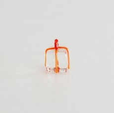 画像3: 【The Joy Luck Club】クリスマスプレゼント　クリア＆レッド　15mm プレゼント　ギフト　ガラス製　オブジェ　クリスマス　ミニチュア (3)