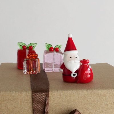 画像1: 【The Joy Luck Club】 ミニスノーマン　15mm　mini snowman  　ガラス製　オブジェ　クリスマス　ミニチュア