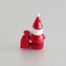 画像3: 【The Joy Luck Club】サンタさんプレゼントを持って　32mm　ガラス製　オブジェ　クリスマス　ミニチュア (3)