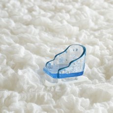 画像2: 【The Joy Luck Club】サンタのソリ　アイススレッジ　クリアブルー　40mm  そり　雪の結晶　ミニチュア　オブジェ　クリスマス (2)