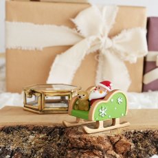 画像4: 【The Joy Luck Club】サンタさんベアと一緒　くまちゃん　20mm ガラス製　オブジェ　クリスマス　ミニチュア (4)