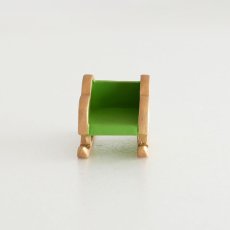 画像3: 【The Joy Luck Club】サンタのソリ　グリーン＆ゴールド　そり　雪の結晶　ミニチュア　オブジェ　クリスマス (3)