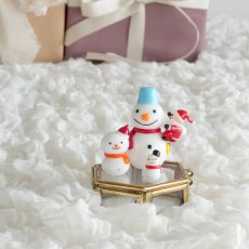 画像4: 【The Joy Luck Club】抱きつきサンタ　スノーマン　40mm　ガラス製　オブジェ　クリスマス　ミニチュア (4)