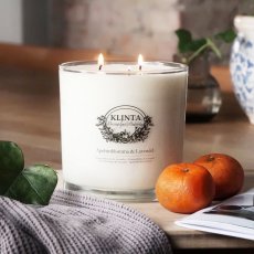 画像1: 【KLINTA】マッサージキャンドル 　900ml　85時間　Three wick candle クリンタ　スウェーデン　イギリス製　アロマキャンドル　アロマ　香り　北欧　ギフト　キャンドル　癒し　ロウソク　大きなキャンドル　 (1)