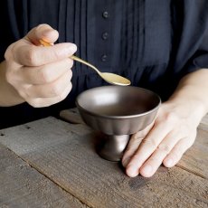 画像3: Kodai 　高台　アイスクリーム　うつわ　アンティーク風　ブロンズ　ホワイト　美濃焼　陶器　食洗機可能 (3)