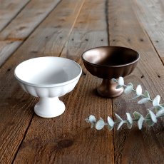 画像5: 【Kodai】　高台　デザートカップ　アイスクリーム　うつわ　アンティーク風　ブロンズ　ホワイト　クリーム　美濃焼　陶器　食洗機可能 (5)
