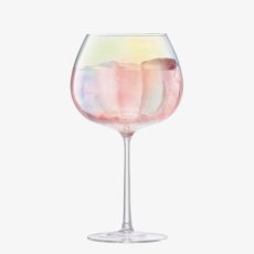 画像3: 【LSA】PEARL 　ゴブレット　ワイングラス　650ml 2個セット　吹きガラス　 Balloon Goblet 　 Mother of Pearl　  箱入り ハンドメイド ポーランド製 (3)